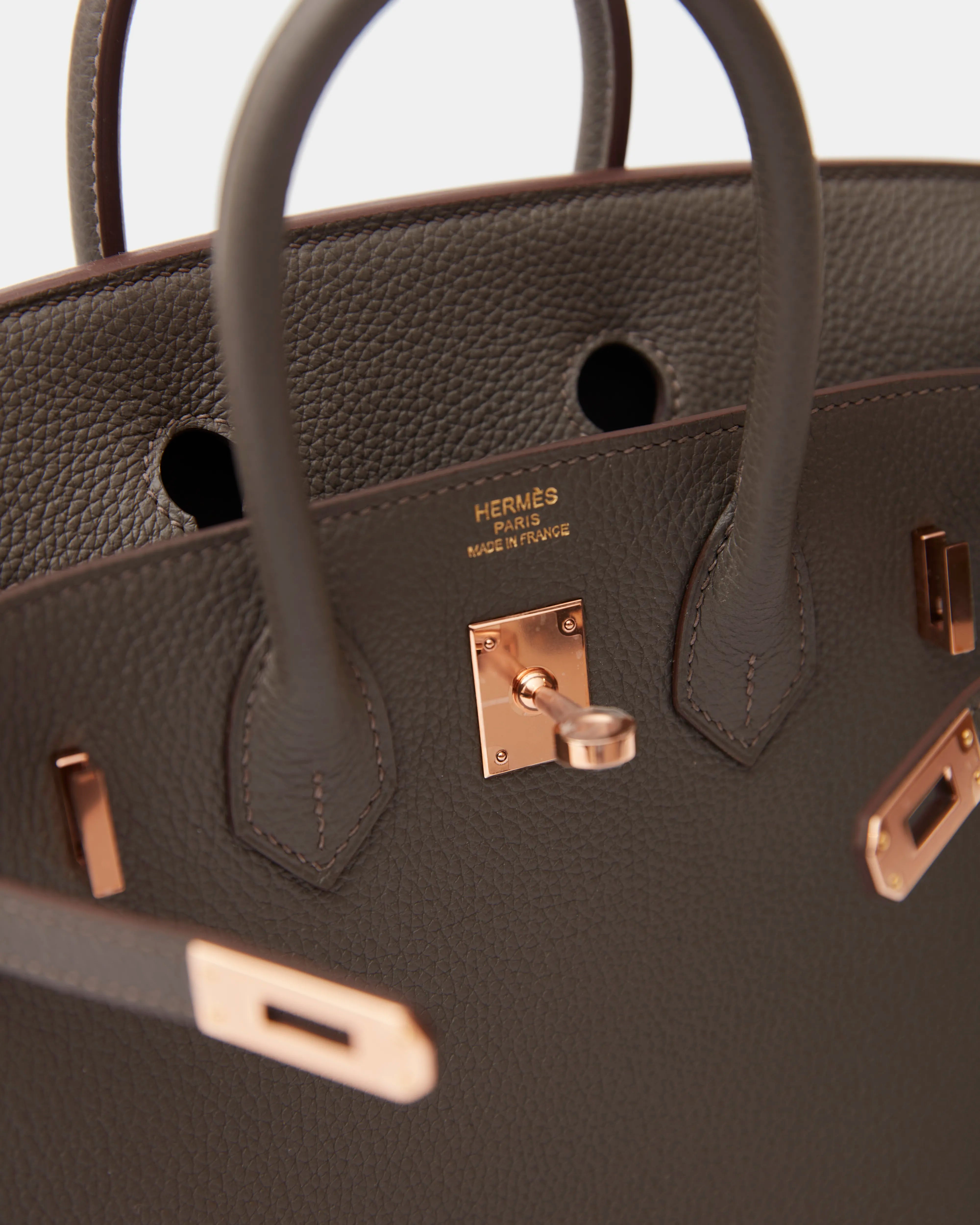 Hermès Birkin 25 Etain Togo RGHW