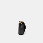 Chanel Mini Flap Bag Black Lambskin Gold-Tone Metal with Heart Chain