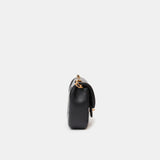 Chanel Mini Flap Bag Black Lambskin Gold-Tone Metal with Heart Chain