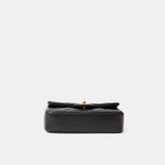 Chanel Mini Flap Bag Black Lambskin Gold-Tone Metal with Heart Chain