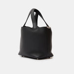 Hermès Picotin 18 Black Clemence PHW