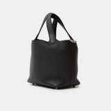 Hermès Picotin 18 Black Clemence PHW