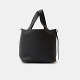Hermès Picotin 18 Black Clemence PHW