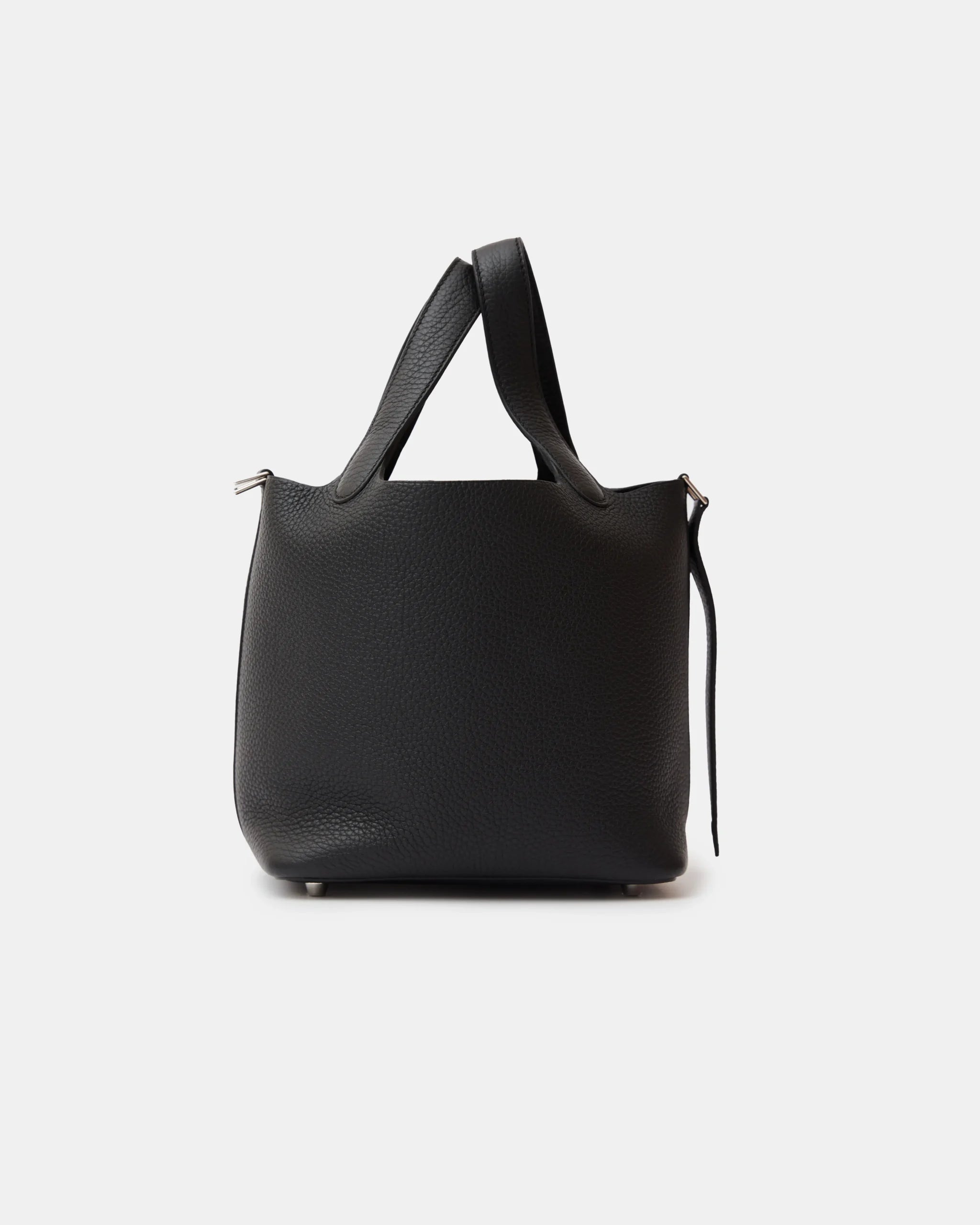 Hermès Picotin 18 Black Clemence PHW