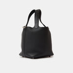 Hermès Picotin 18 Black Clemence PHW
