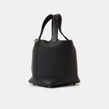 Hermès Picotin 18 Black Clemence PHW