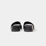 Chanel Black Multicolor Lambskin Mules