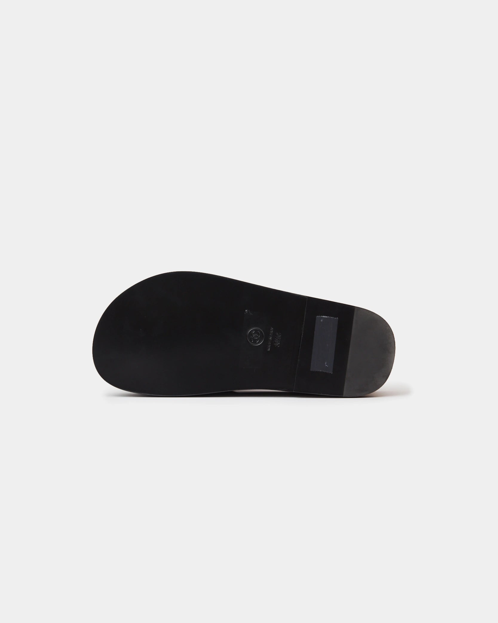 Chanel Black Multicolor Lambskin Mules