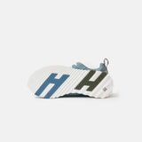 Hermès Bouncing Bleu Pinede Parachute Fabric Suede Sneakers