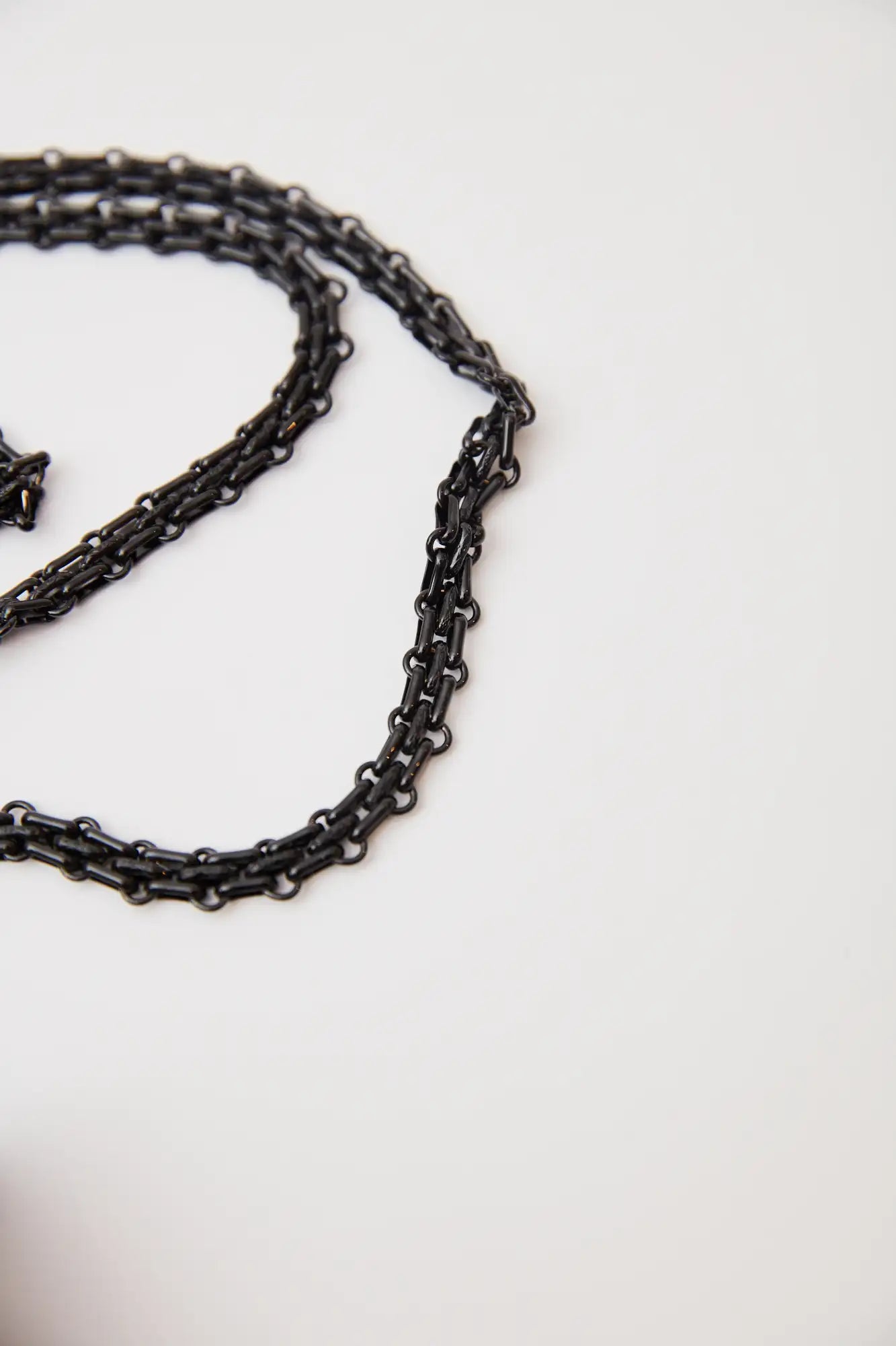 Chanel 2.55 Wallet On Chain Black Patent Calfskin Black Metal