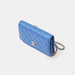 Chanel Wallet on Chain Blue Caviar Gold-Tone Metal