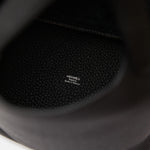 Hermès Picotin 18 Black Clemence PHW
