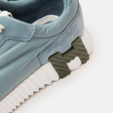 Hermès Bouncing Bleu Pinede Parachute Fabric Suede Sneakers