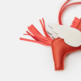Hermes Rodeo Pegase Cornaline Rose/ Texas/Blanc PM