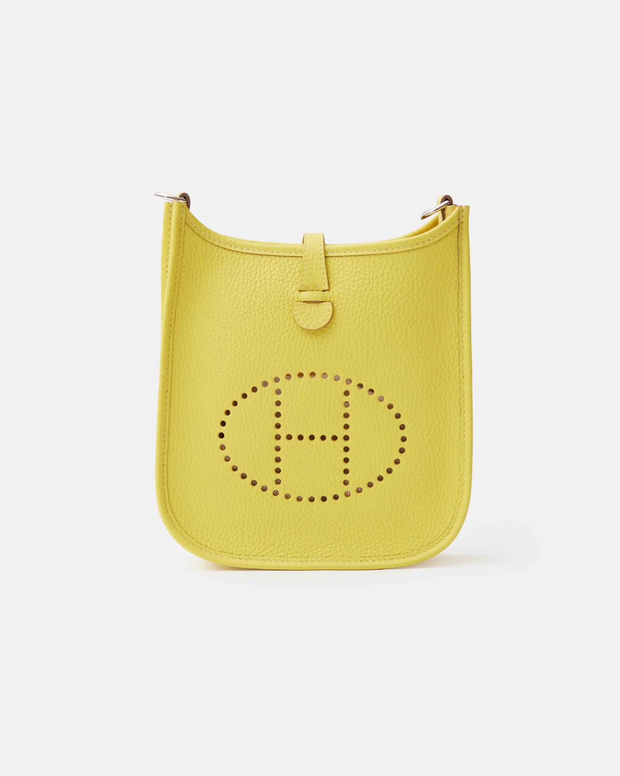 Hermes Mini Evelyne 16 Lime Clemence PHW