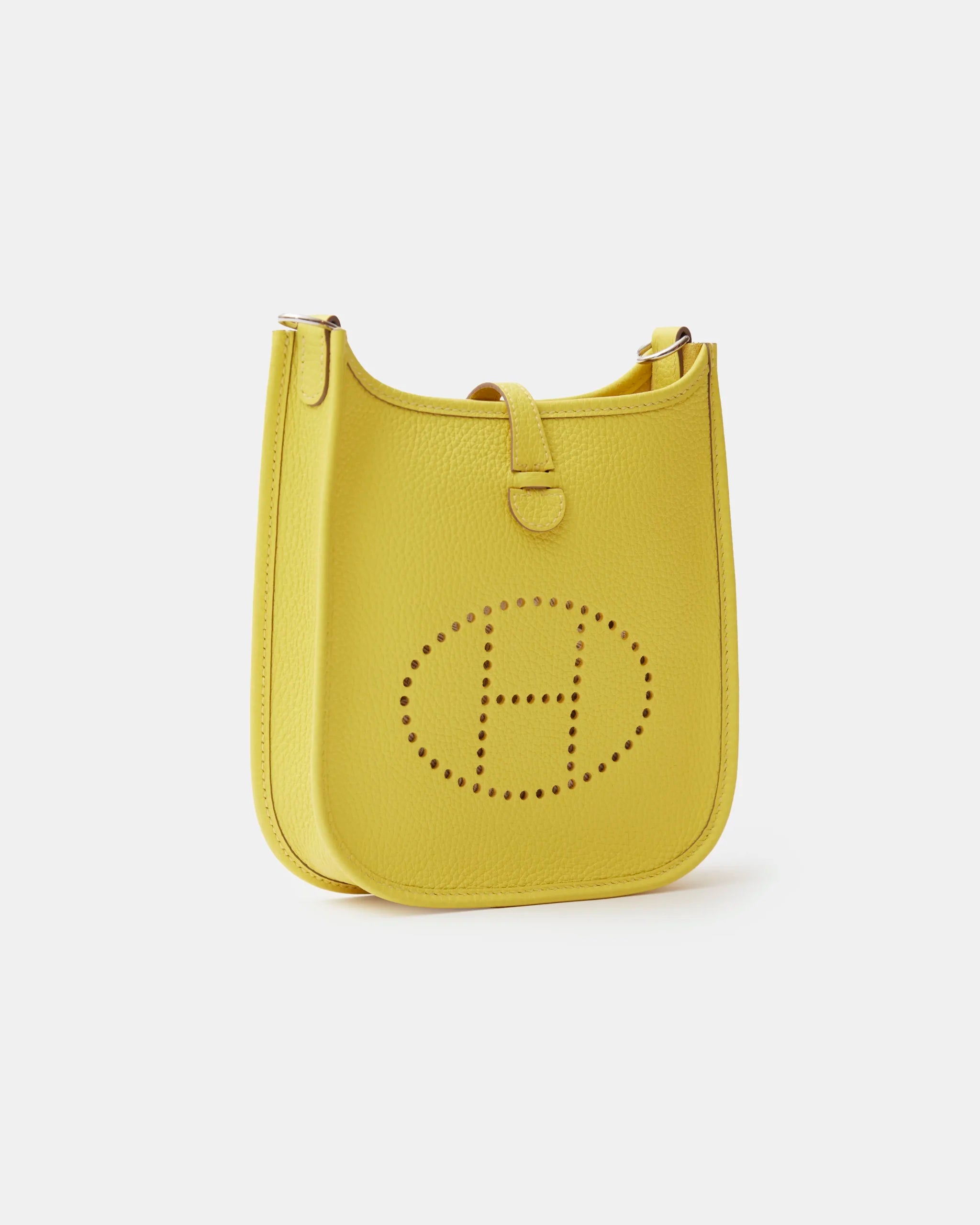 Hermes Mini Evelyne 16 Lime Clemence PHW