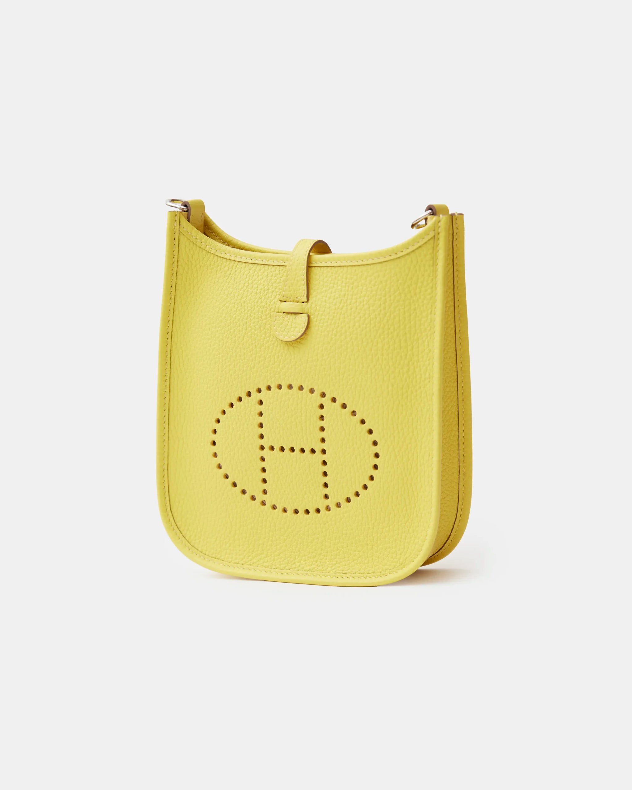 Hermes Mini Evelyne 16 Lime Clemence PHW