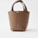 Hermès Picotin 18 Etoupe Clemence GHW