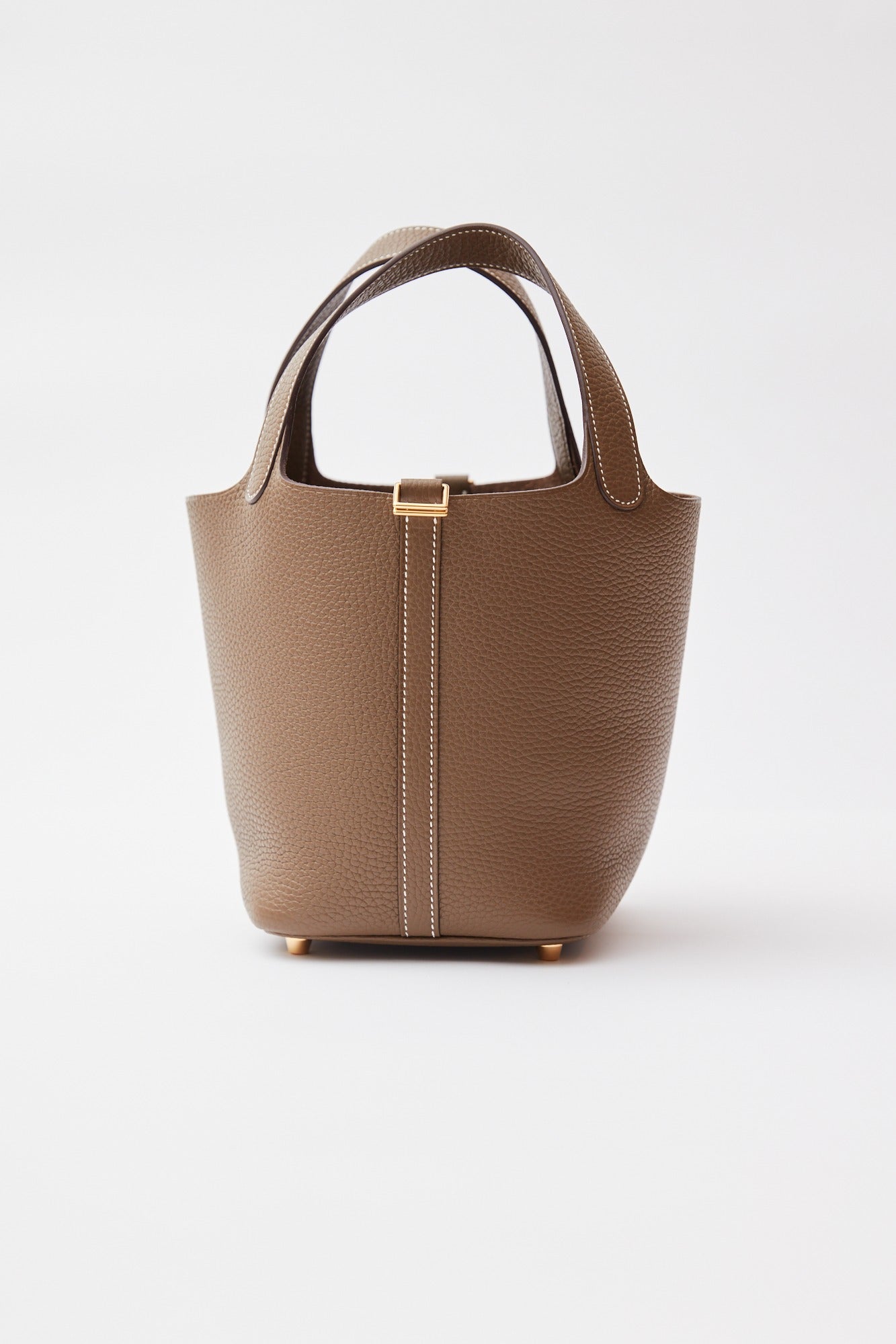 Hermès Picotin 18 Etoupe Clemence GHW
