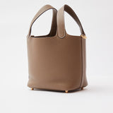 Hermès Picotin 18 Etoupe Clemence GHW