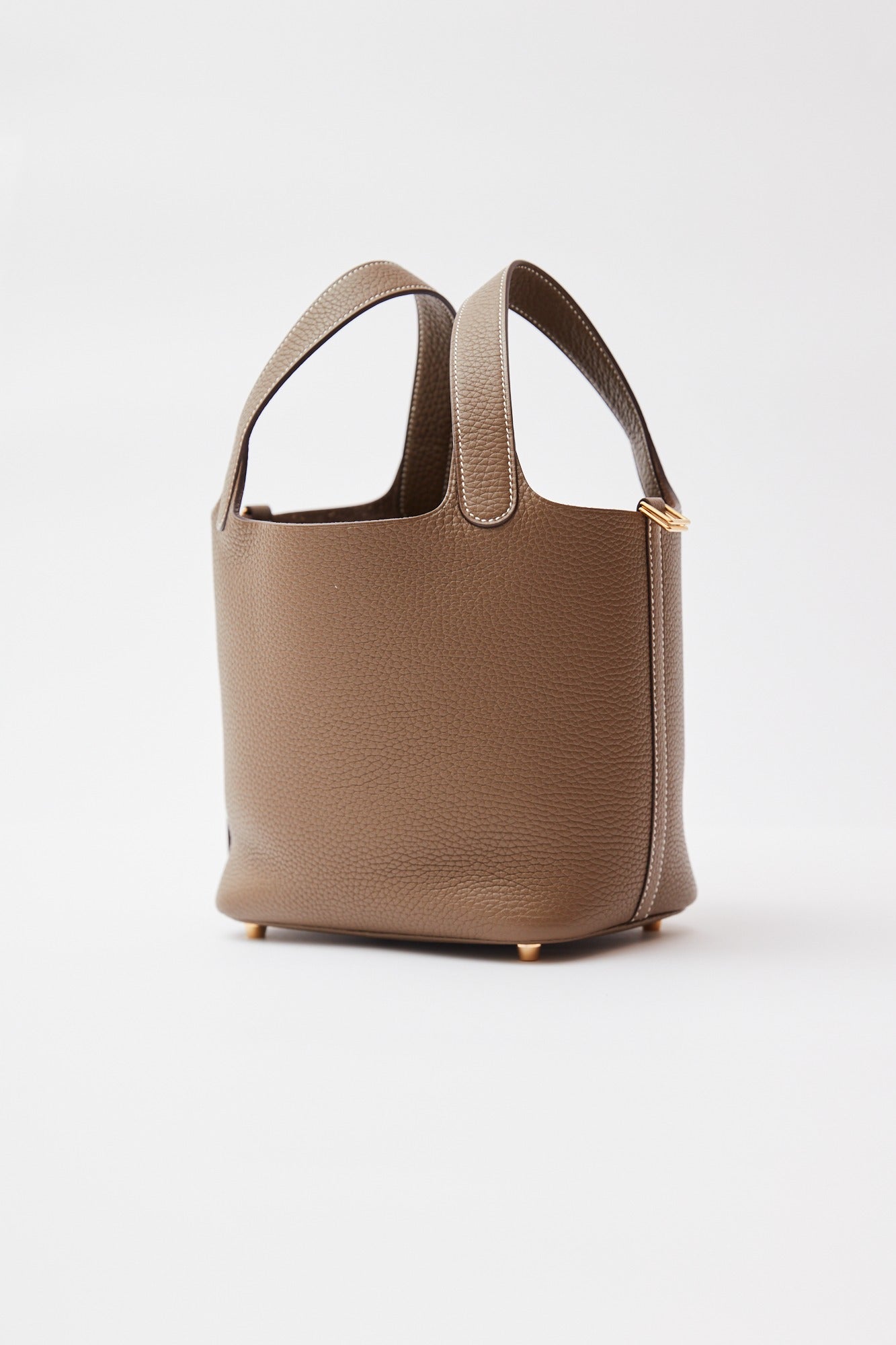 Hermès Picotin 18 Etoupe Clemence GHW