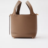 Hermès Picotin 18 Etoupe Clemence GHW
