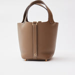 Hermès Picotin 18 Etoupe Clemence GHW
