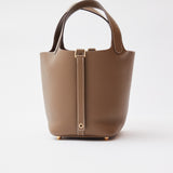 Hermès Picotin 18 Etoupe Clemence GHW