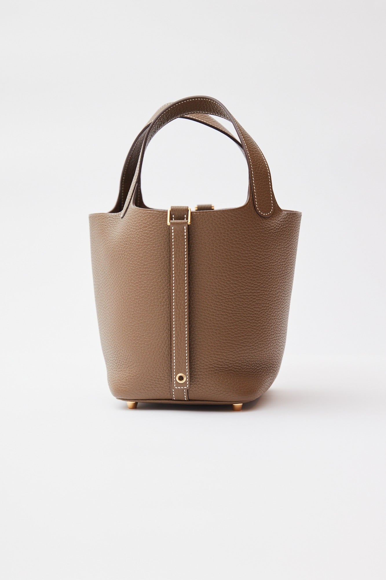 Hermès Picotin 18 Etoupe Clemence GHW