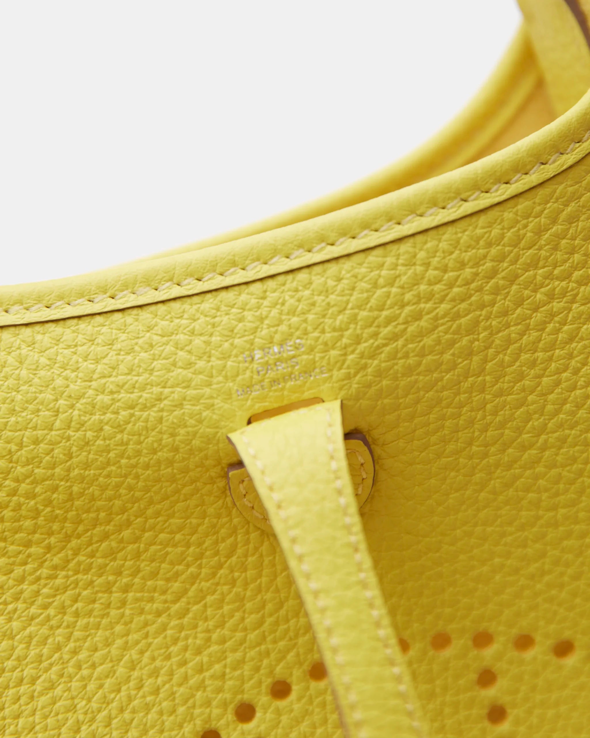 Hermes Mini Evelyne 16 Lime Clemence PHW