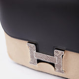 Hermès Constance 18 Black/Ombre Monsieur/Lizard PHW