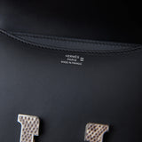 Hermès Constance 18 Black/Ombre Monsieur/Lizard PHW