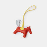 Hermès Grigri Rodeo Horse Cornaline/Blue Brume/Lime PM