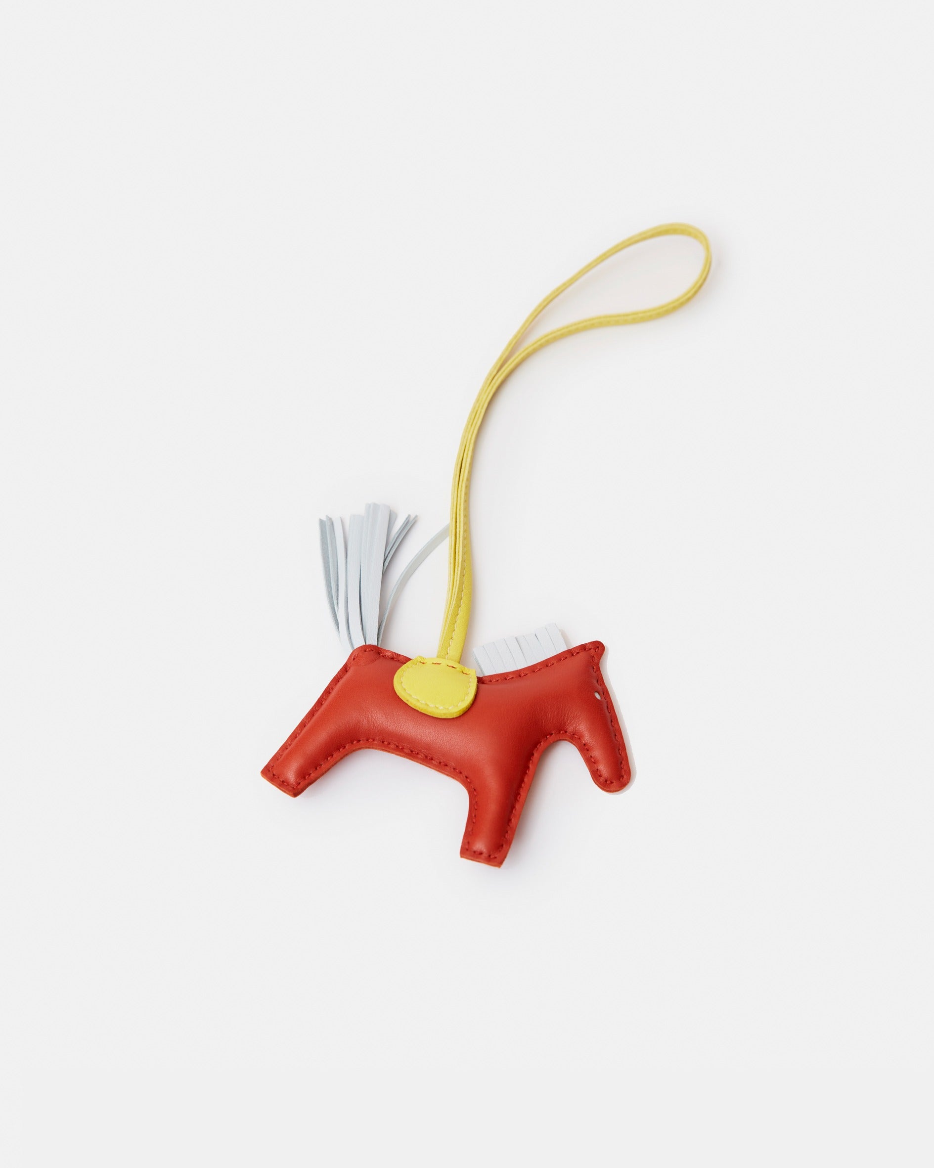 Hermès Grigri Rodeo Horse Cornaline/Blue Brume/Lime PM