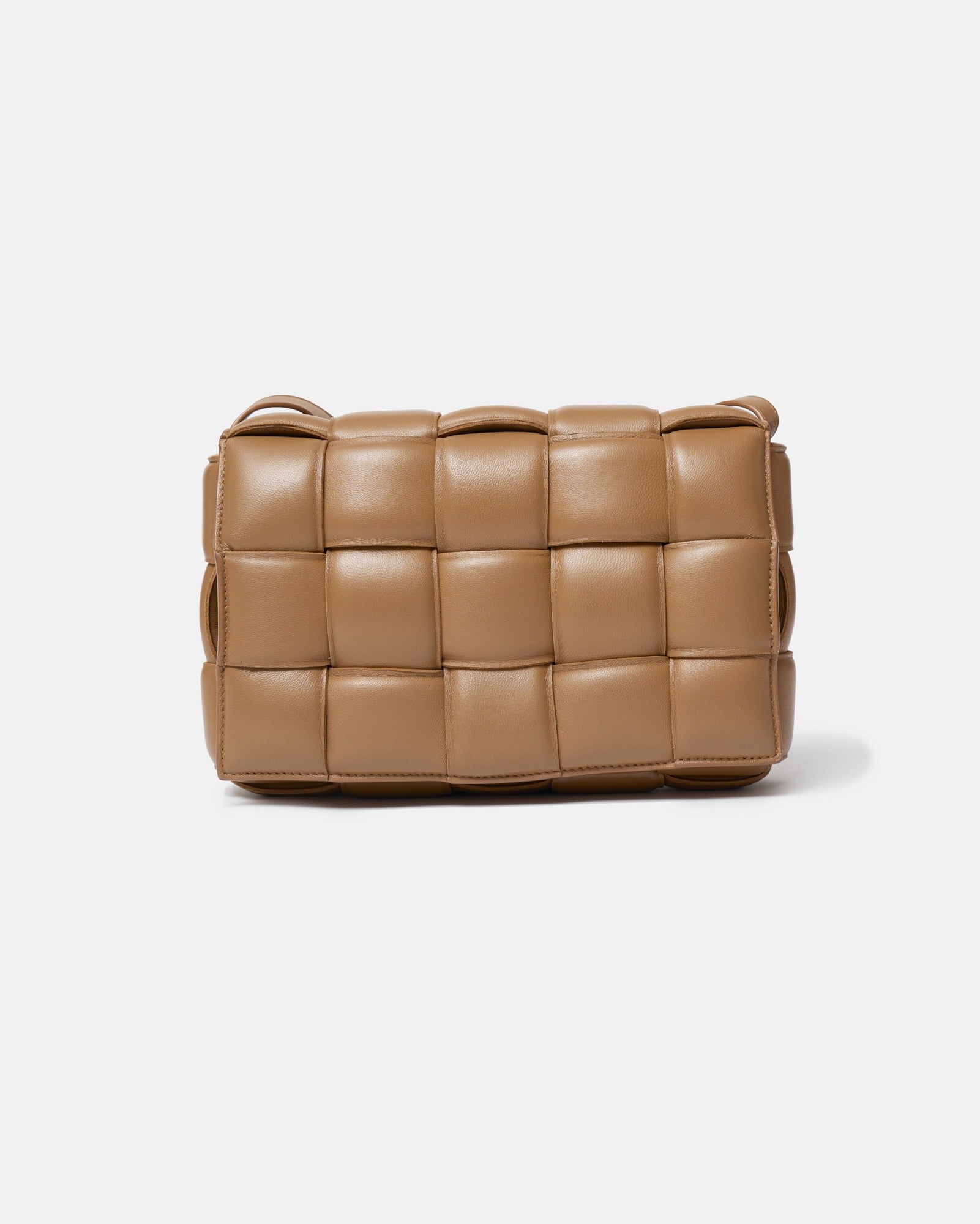 Bottega Veneta Padded Cassette Caramel