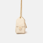 Chanel 25 shoulder bag in beige color and grained calfskin material in GHW 