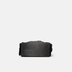 Chanel 25 shoulder bag in black color and washed denim material in GHW 