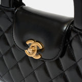 Chanel Black Mini Kelly Mini Calfskin GHW