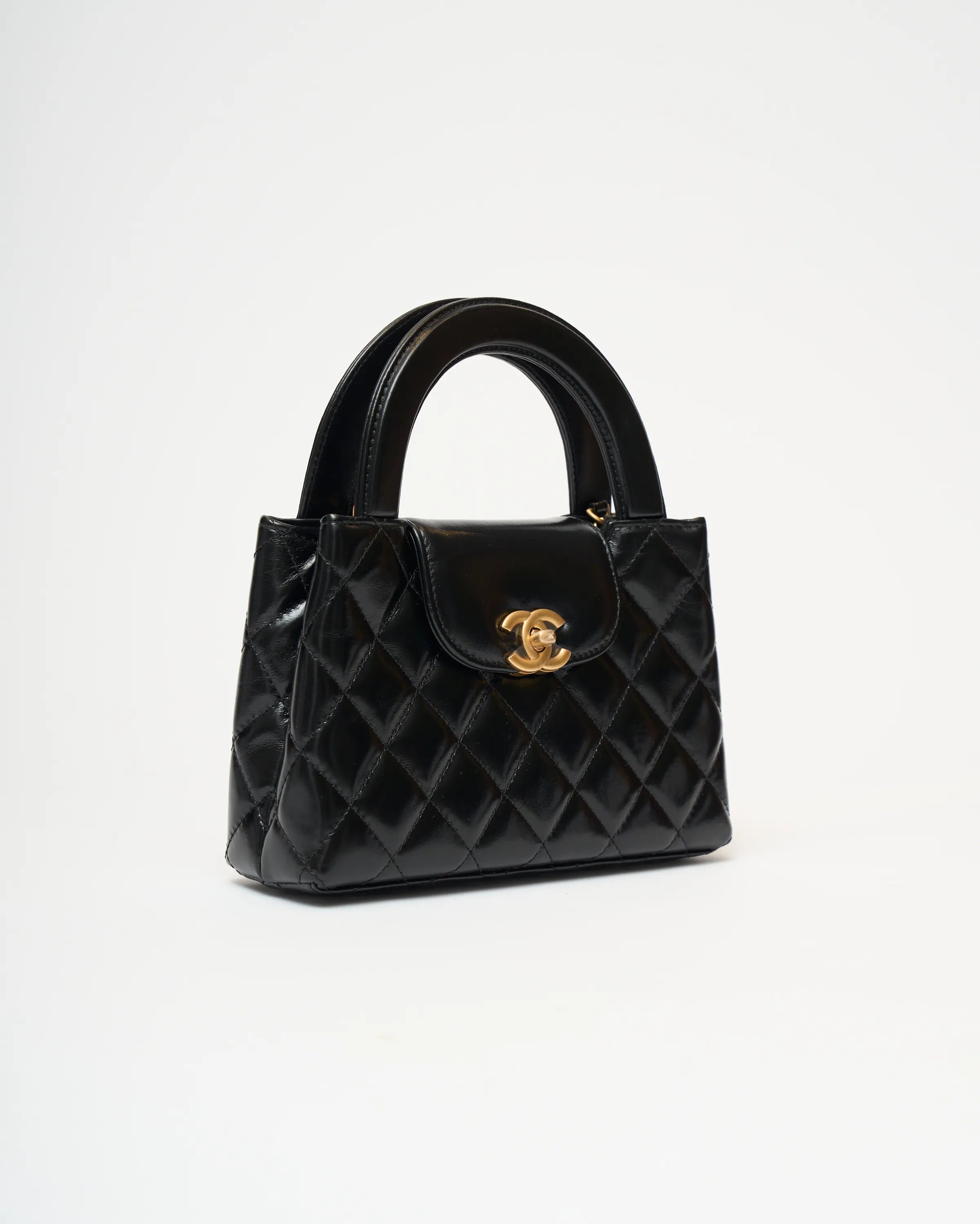 Chanel Black Mini Kelly Calfskin GHW