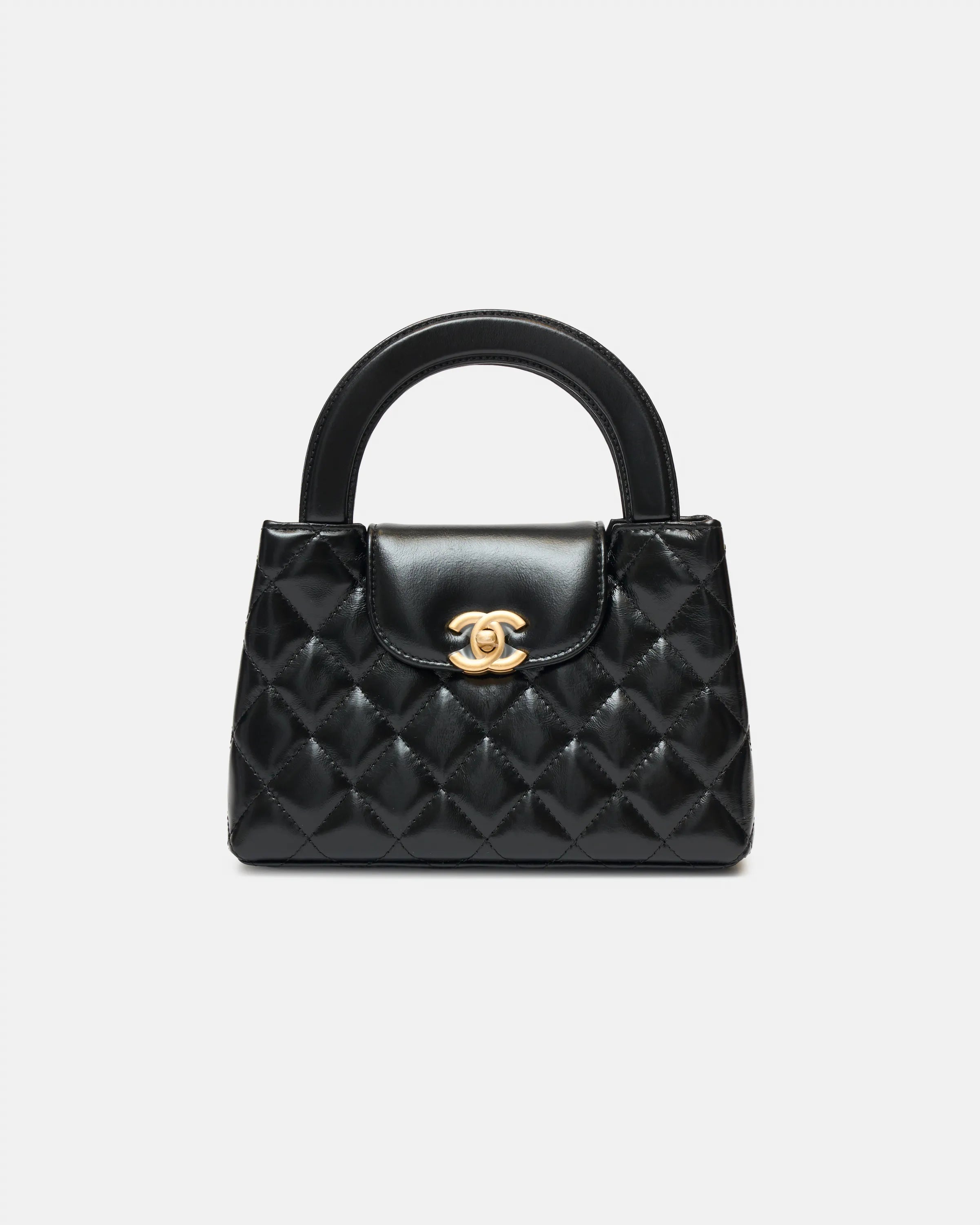 Chanel Black Mini Kelly Calfskin GHW