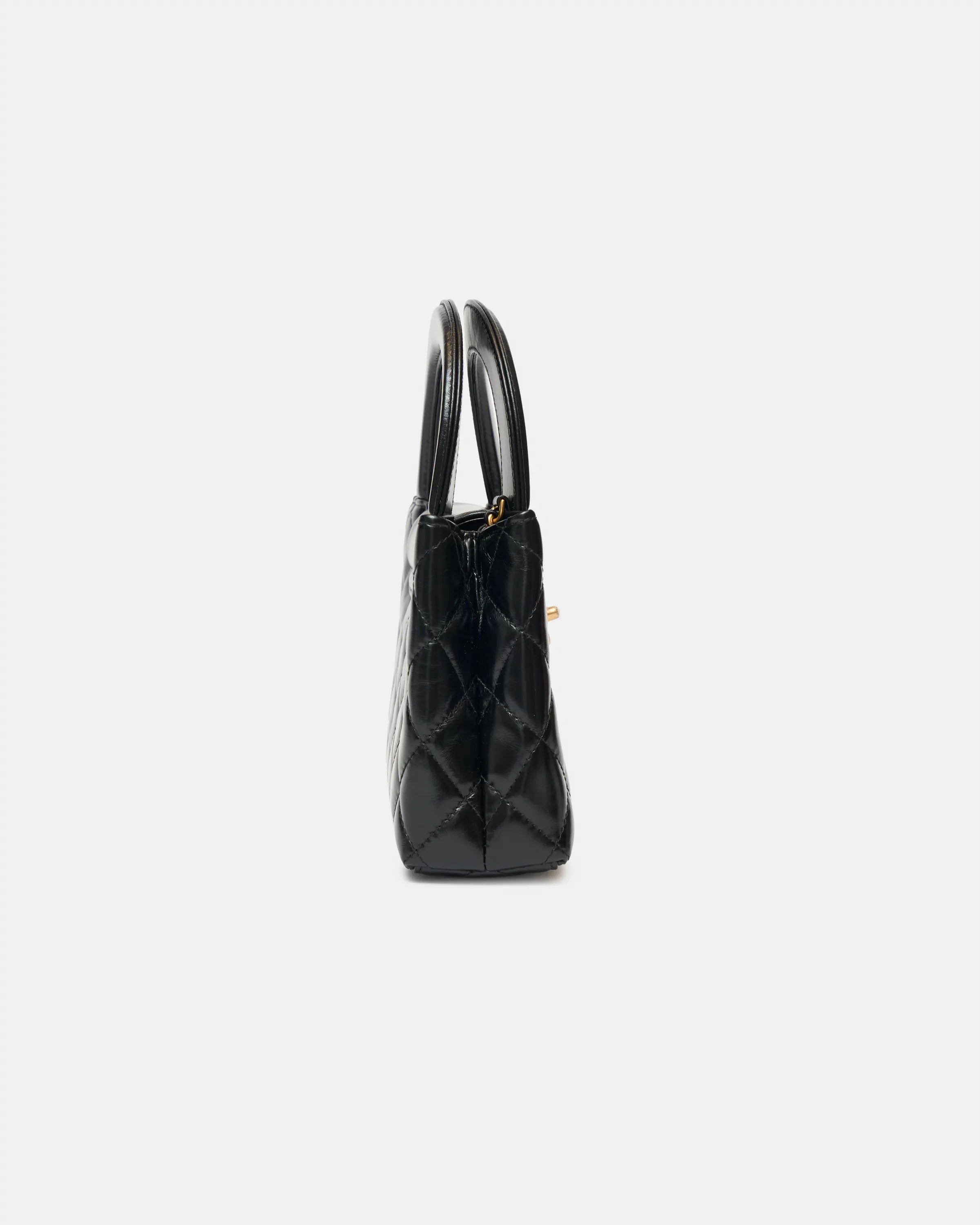 Chanel Black Mini Kelly Mini Calfskin GHW