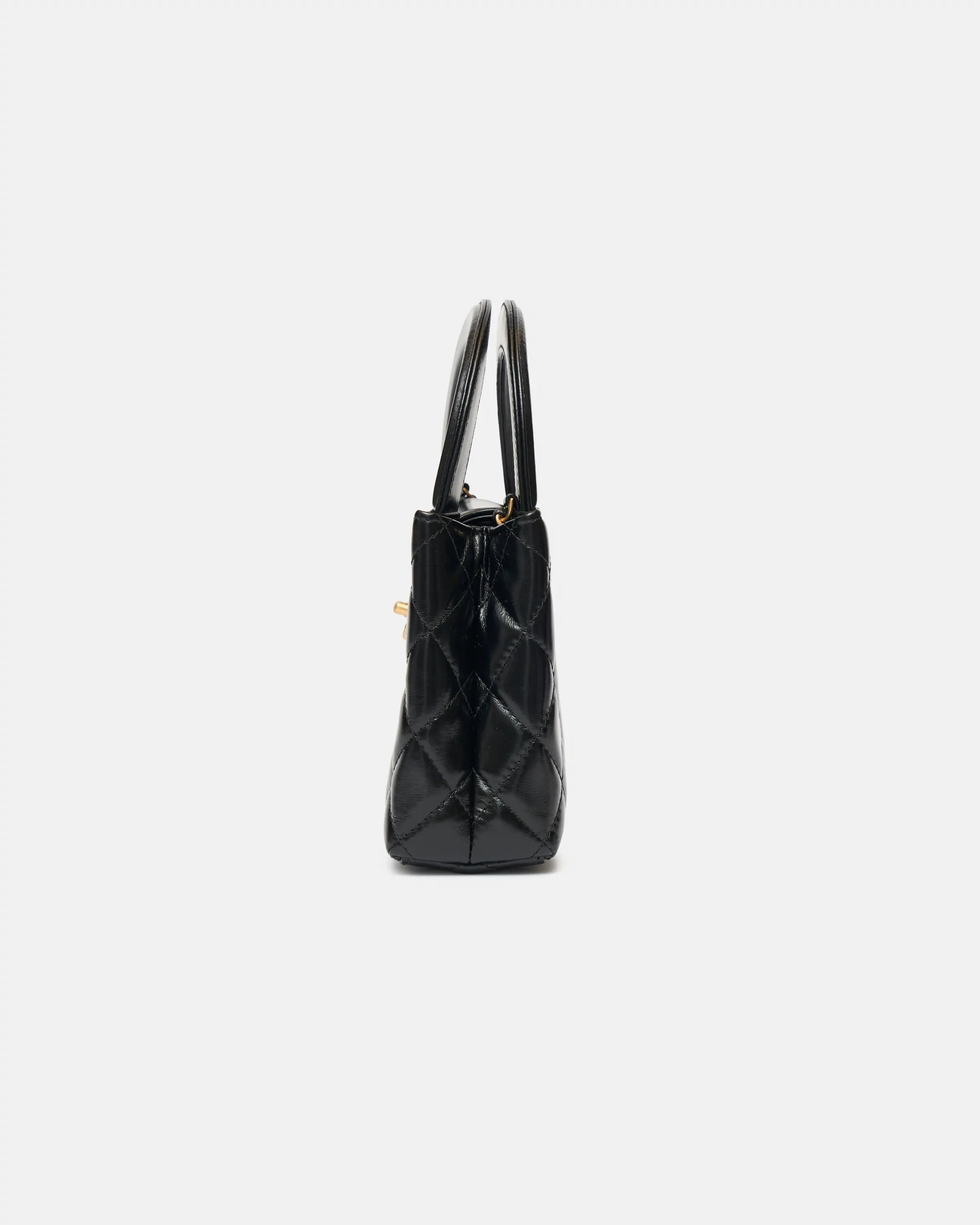 Chanel Black Mini Kelly Mini Calfskin GHW