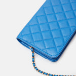 Chanel Wallet on Chain Blue Caviar Gold-Tone Metal