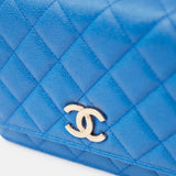 Chanel Wallet on Chain Blue Caviar Gold-Tone Metal