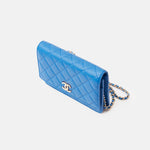 Chanel Wallet on Chain Blue Caviar Gold-Tone Metal