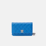 Chanel Wallet on Chain Blue Caviar Gold-Tone Metal
