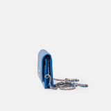 Chanel Wallet on Chain Blue Caviar Gold-Tone Metal