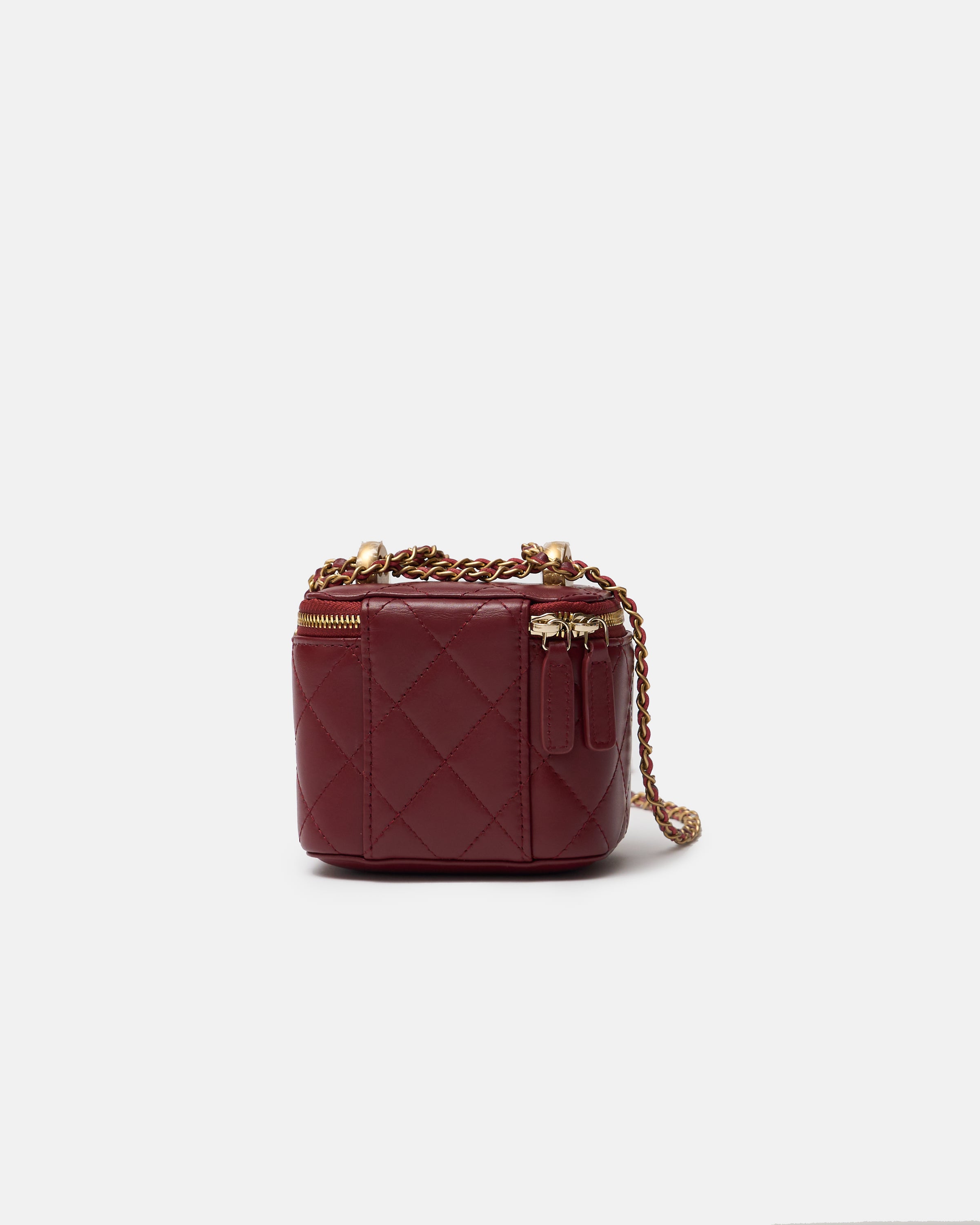 Chanel Vanity Burgundy Lambskin GHW