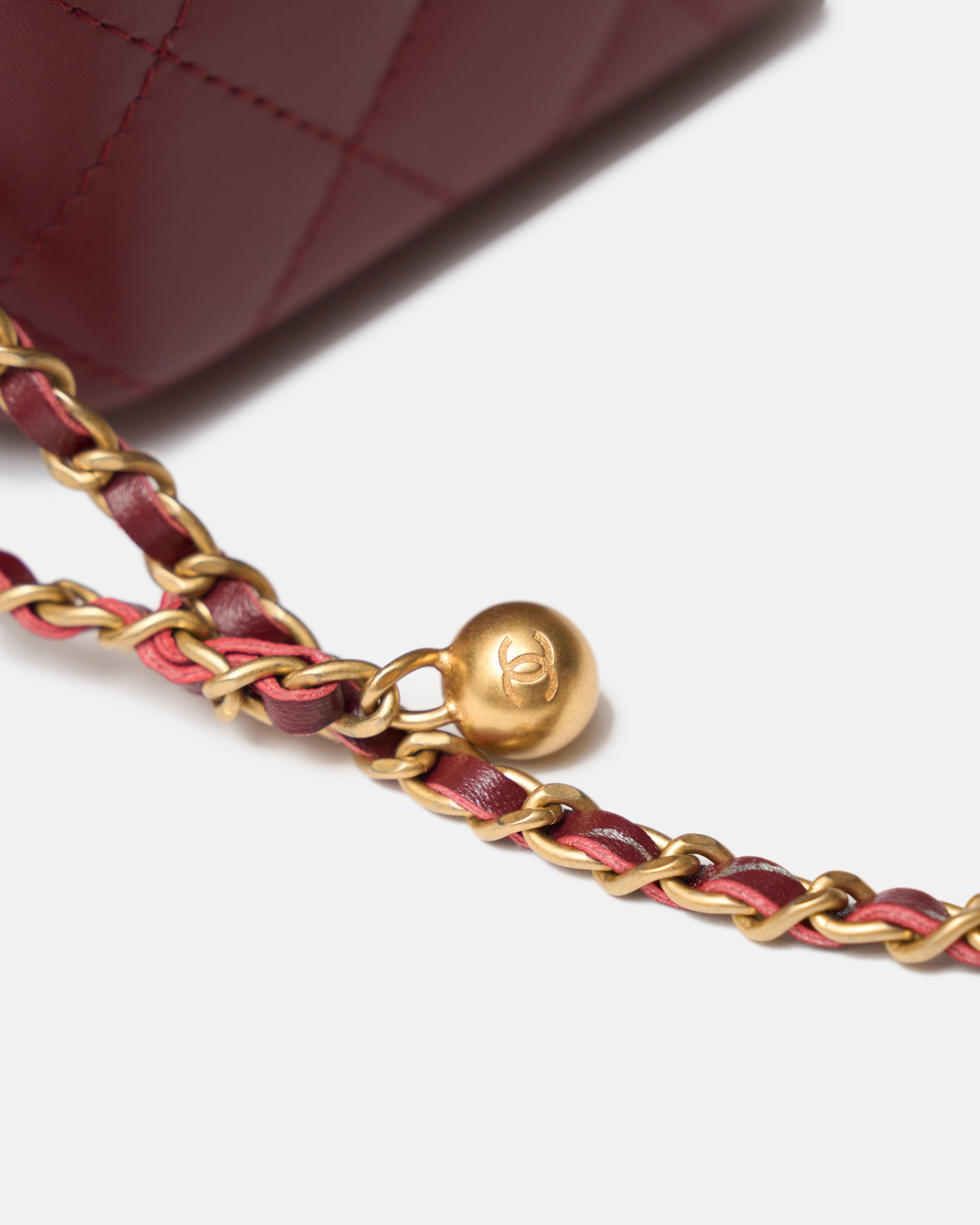 Chanel Vanity Burgundy Lambskin GHW
