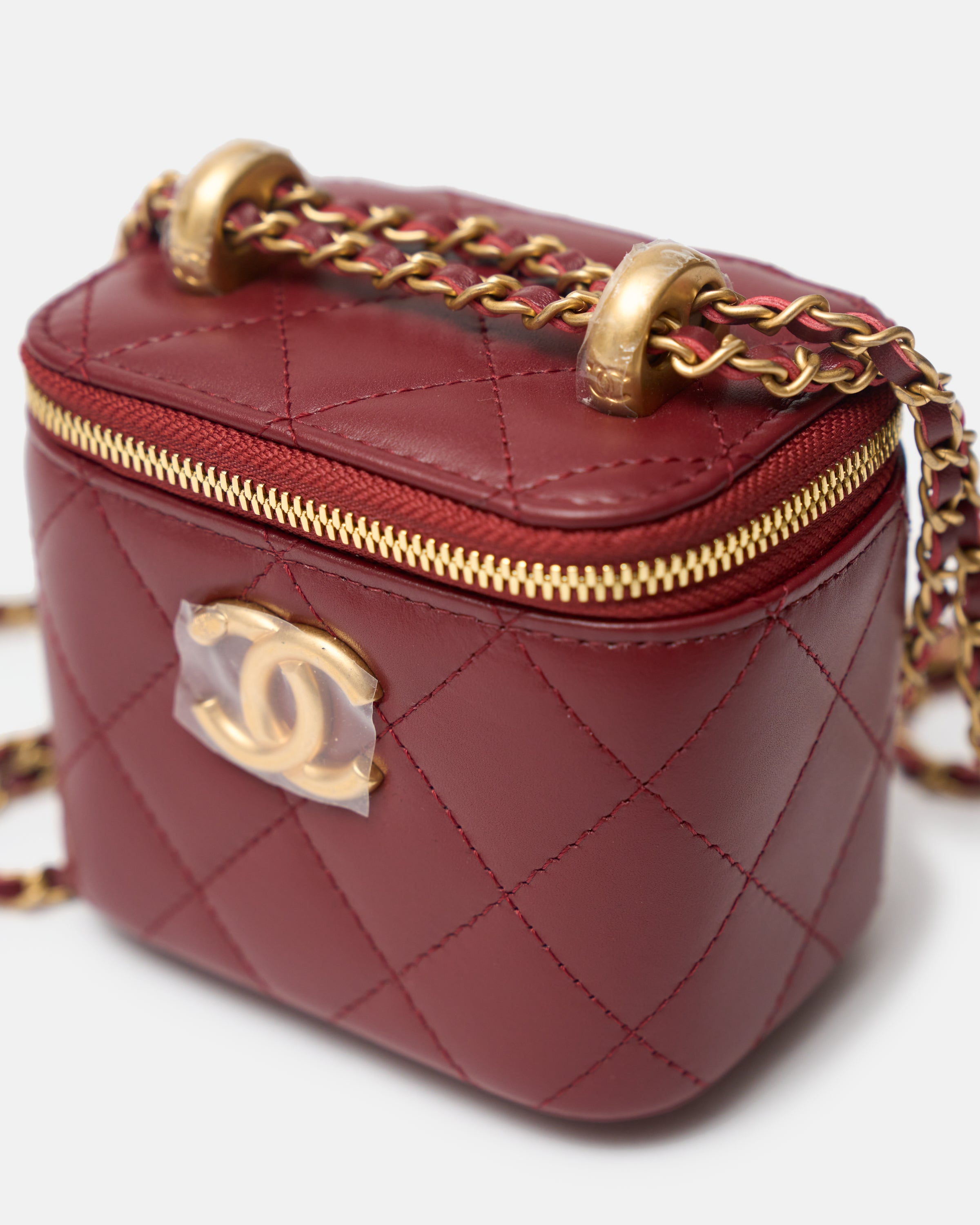 Chanel Vanity Burgundy Lambskin GHW